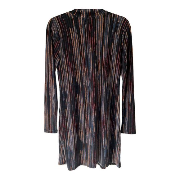 BCBGeneration Long Sleeve Casual Multicolor Mock Neck Striped Dress Size Small - Picture 2 of 6